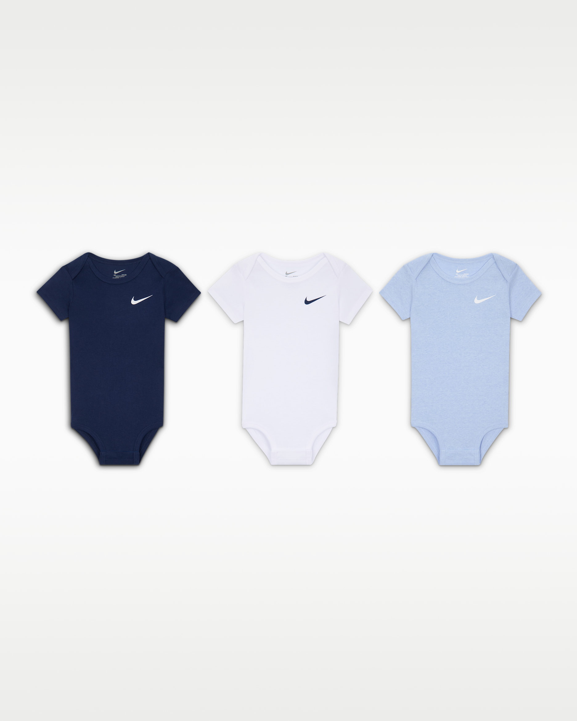 Nike Mini Me Baby (6-12M) Bodysuits (3-Pack). Nike.com